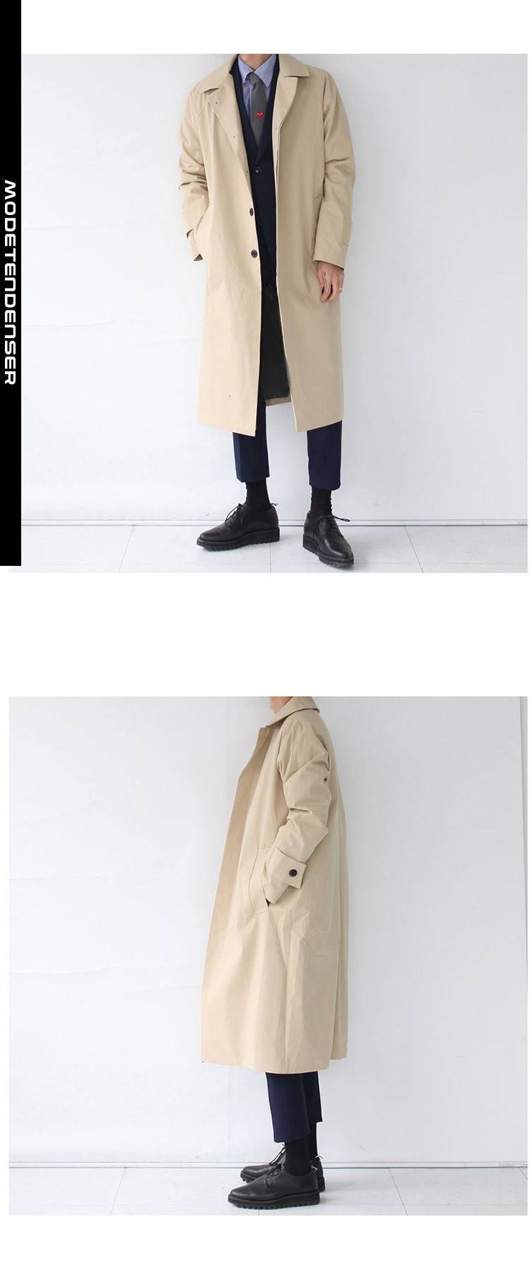 tynd mænds trenchcoat 1