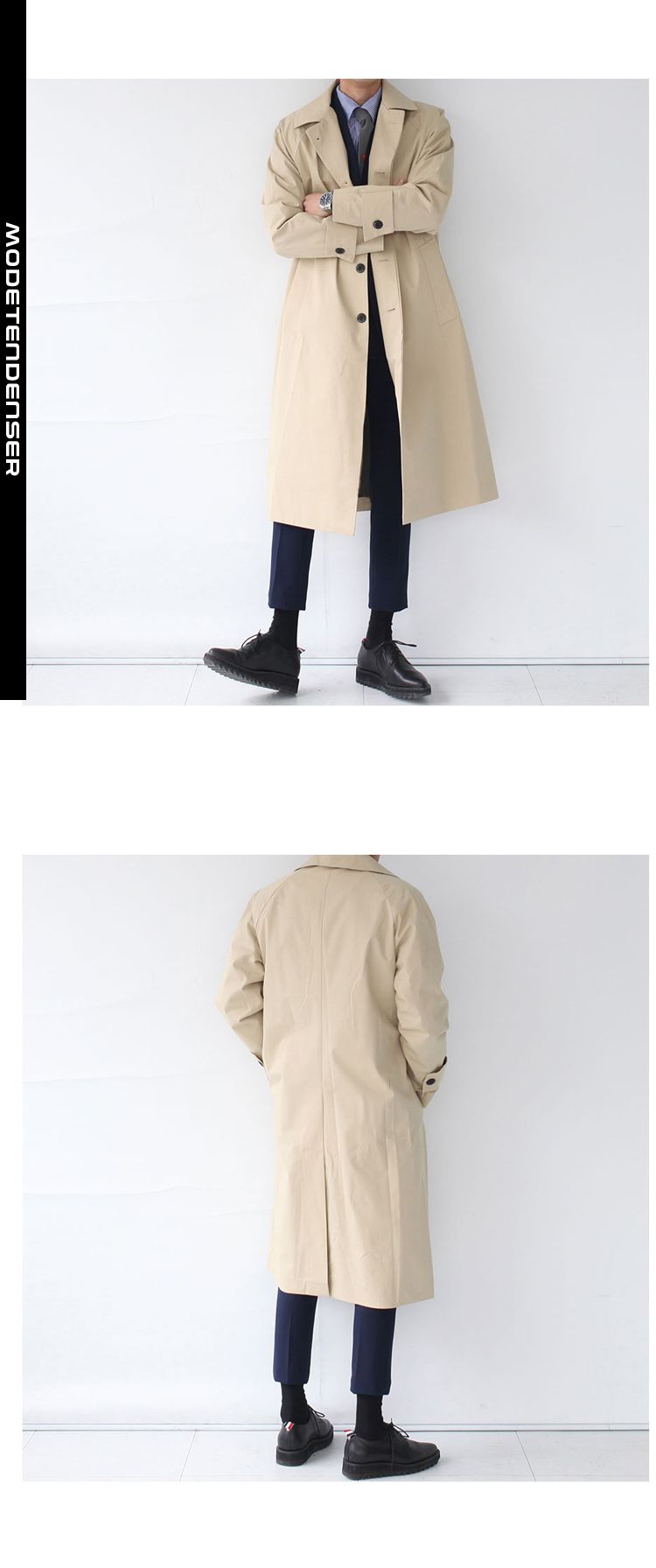 tynd mænds trenchcoat 2