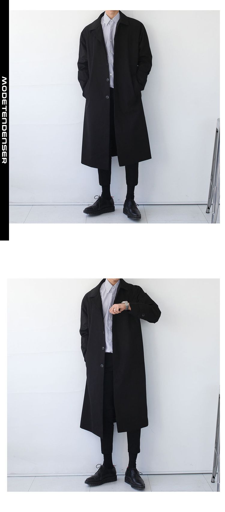 tynd mænds trenchcoat 3
