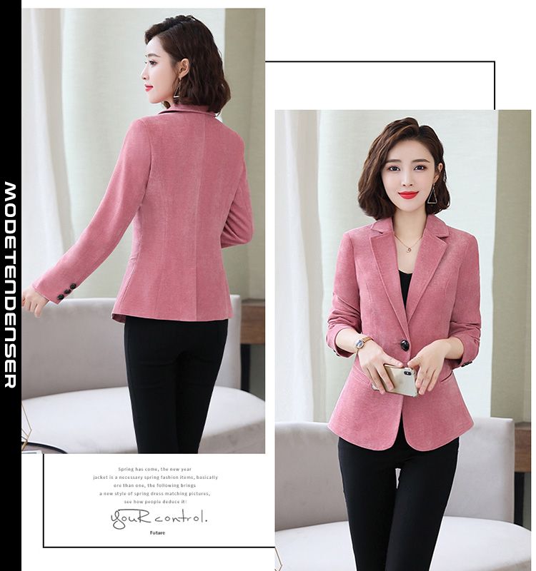 slim fit damedragtjakke 1