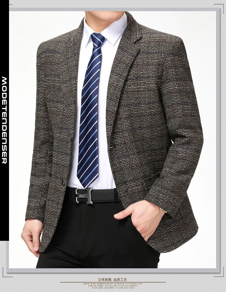 mænds jakkesæt plaid 2