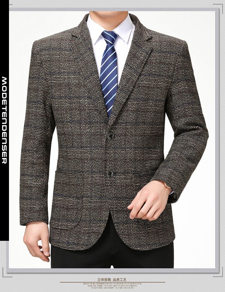 mænds jakkesæt plaid 3