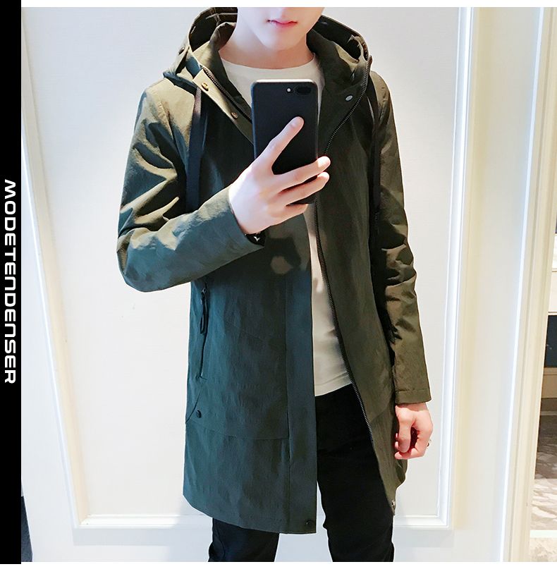 slank trenchcoat til mænd 1