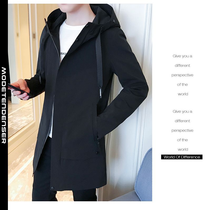 slank trenchcoat til mænd 5
