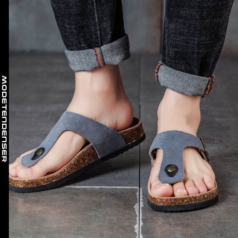 flip-flops til mænd ruskind 1